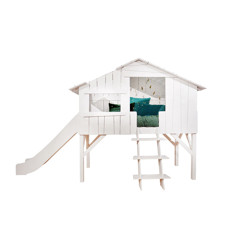 MDF treehouse single bed + single slide